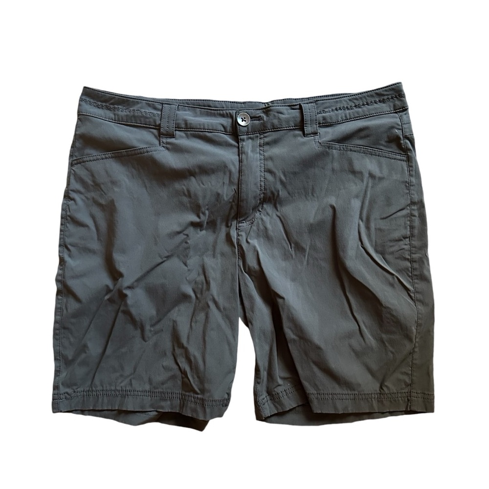 Eddie Bauer Women Shorts Gray Hiking Outdoor Nylon Solid Lightweight Sz 14